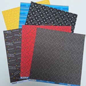 Mickey Head - Disney 12x12 Scrapbook Paper Lot - NEW